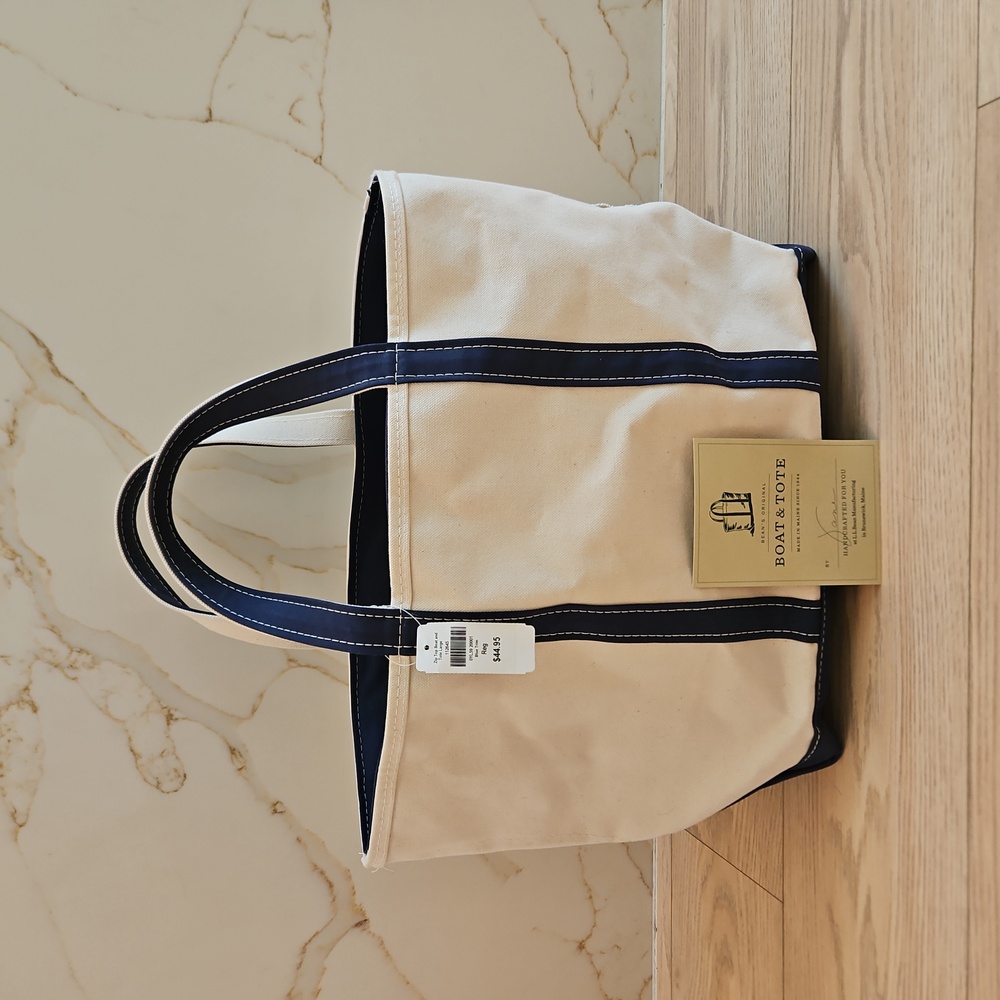 LL Bean Canvas Boat & Tote Bag